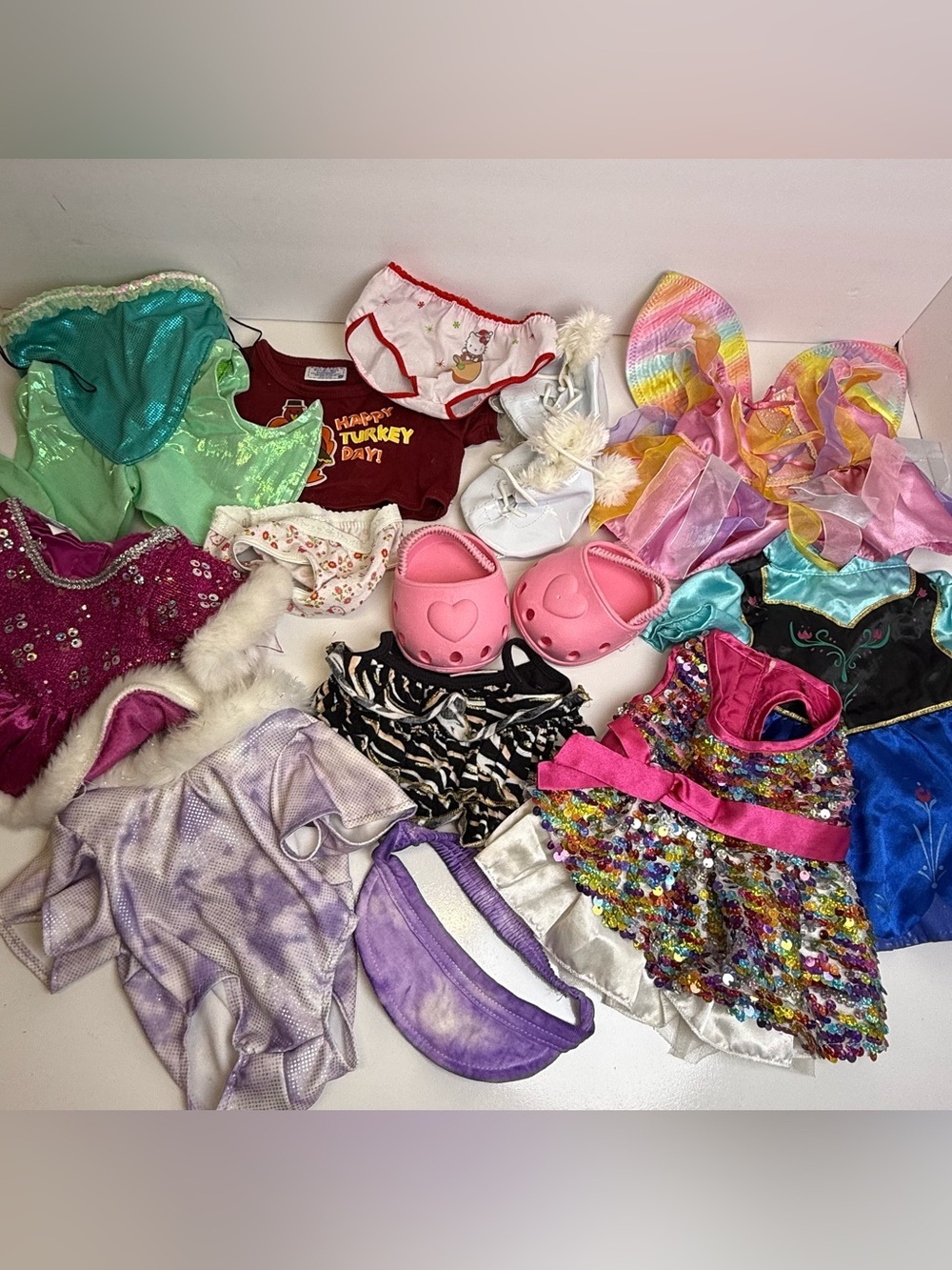 Huge Build a Bear BAB & Dolll Clothing Lot Various Styles Dresses Accessories